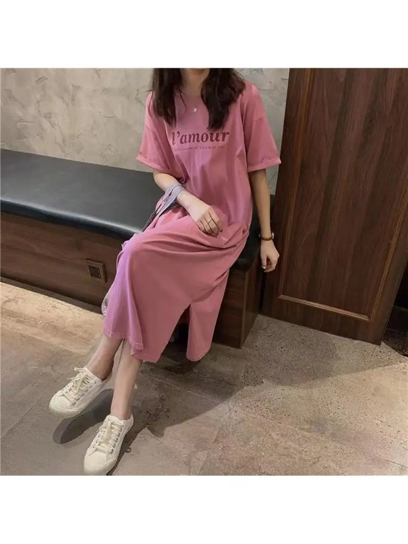Summer plus Size Loose Casual Dress Women's 200 Pounds Fat MM Print Fashionable All-Match Knee-Length Lazy Girl Skirt
Summer plus Size Loose Casual Dress Women's 200 Pounds Fat MM Print Fashionable All-Match Knee-Length Lazy Girl Skirt