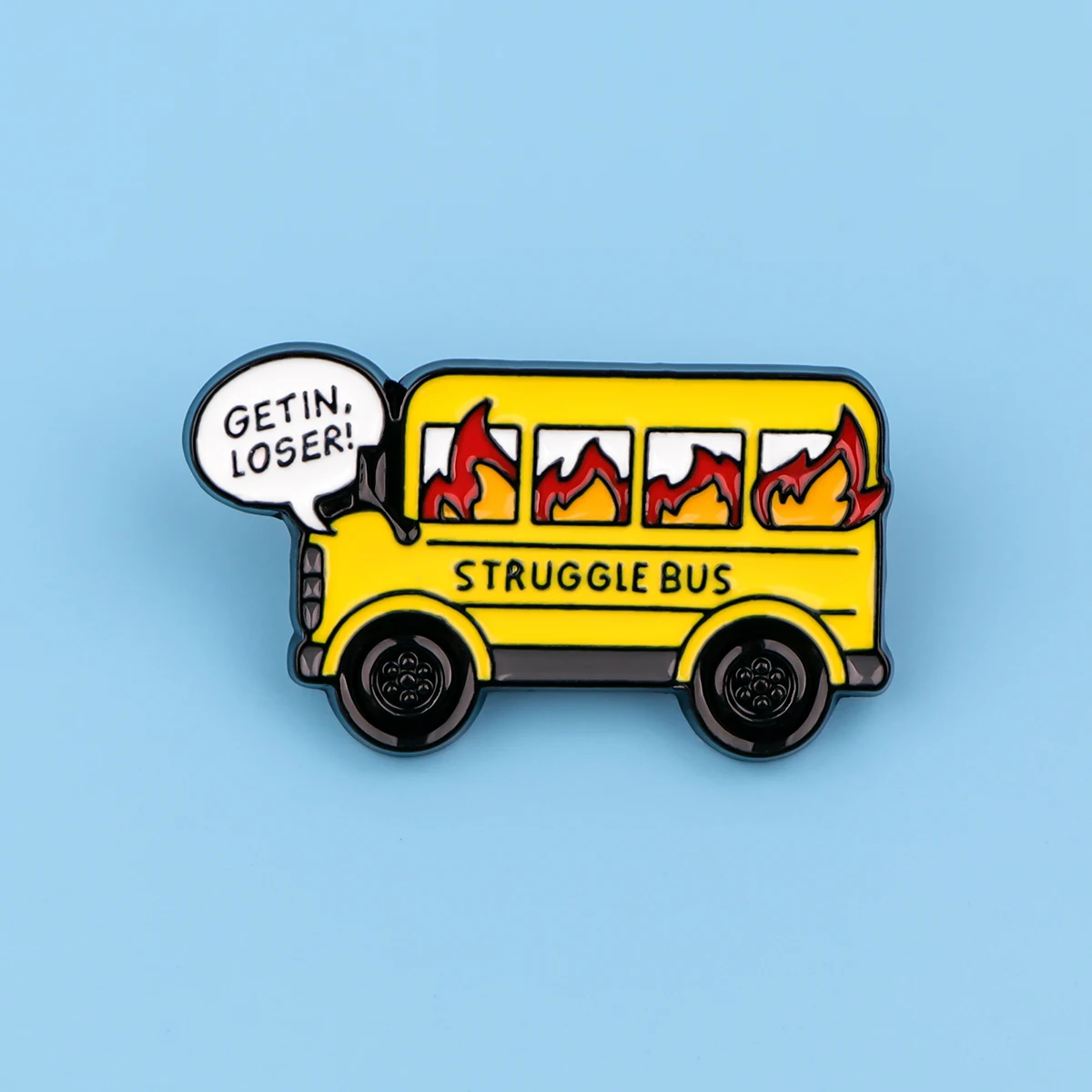 STUGGLE BUS Enamel Pin Brooch for Clothes Briefcase Badges on Backpack Accessories Lapel Pins Decorative Jewelry
STUGGLE BUS Enamel Pin Brooch for Clothes Briefcase Badges on Backpack Accessories Lapel Pins Decorative Jewelry