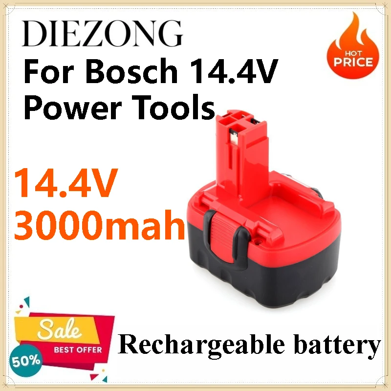 14.4V 3000mah Ni-MH Battery BAT043 BAT045 BAT046 for Bosch 12V Power Tools
14.4V 3000mah Ni-MH Battery BAT043 BAT045 BAT046 for Bosch 12V Power Tools