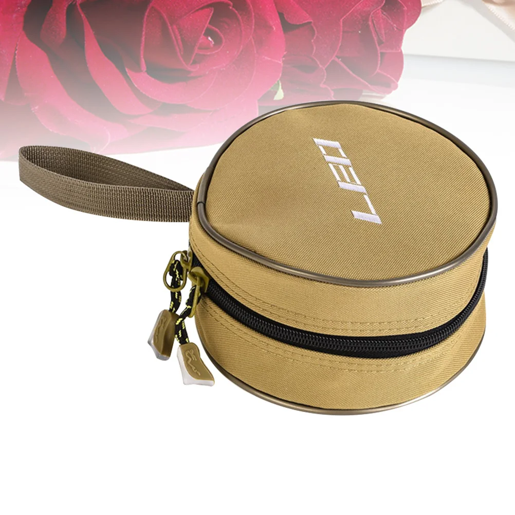 Round Khaki Fishing Reel Bag Portable Outdoor Storage Pouch Protective Shockproof Fishing Supplies Storage Case
Round Khaki Fishing Reel Bag Portable Outdoor Storage Pouch Protective Shockproof Fishing Supplies Storage Case