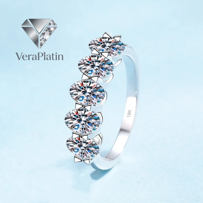 Обручальное кольцо VeraPlatin для женщин из белого золота 18 карат с муассанитом 2,5 карата, подарок на Рождество для девушки, платина PT950, подарок на день рождения
Обручальное кольцо VeraPlatin для женщин из белого золота 18 карат с муассанитом 2,5 карата, подарок на Рождество для девушки, платина PT950, подарок на день рождения