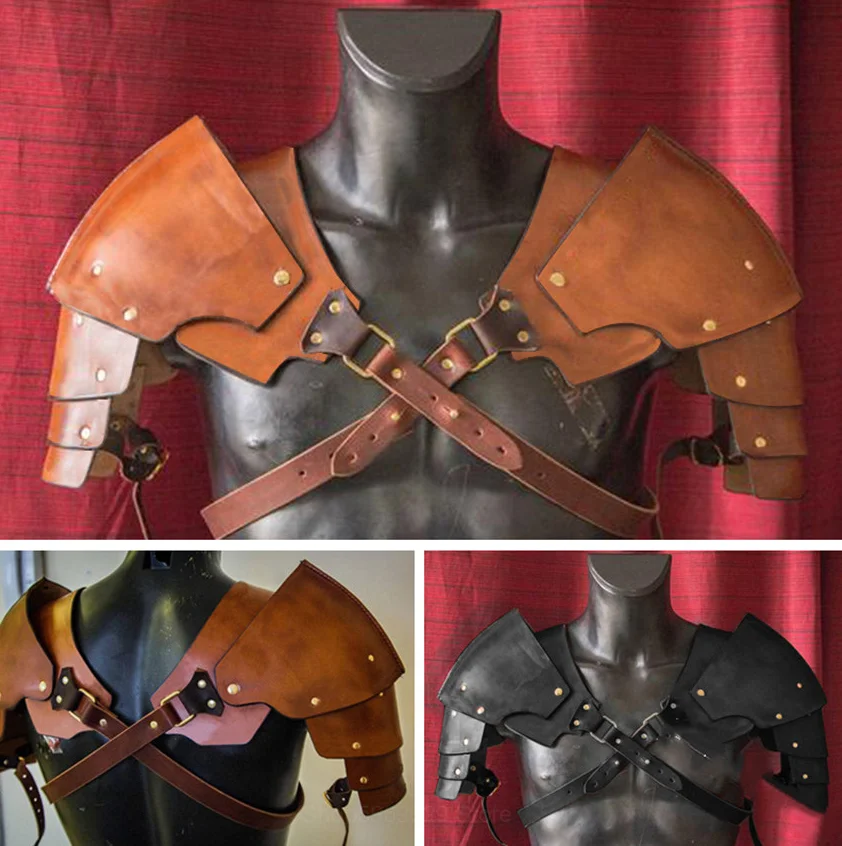 Halloween Steampunk Medieval Leather Pauldrons Vintage Spartacus Leather Armour Renaissance Gladiator Warrior Leather Shoulder
Halloween Steampunk Medieval Leather Pauldrons Vintage Spartacus Leather Armour Renaissance Gladiator Warrior Leather Shoulder