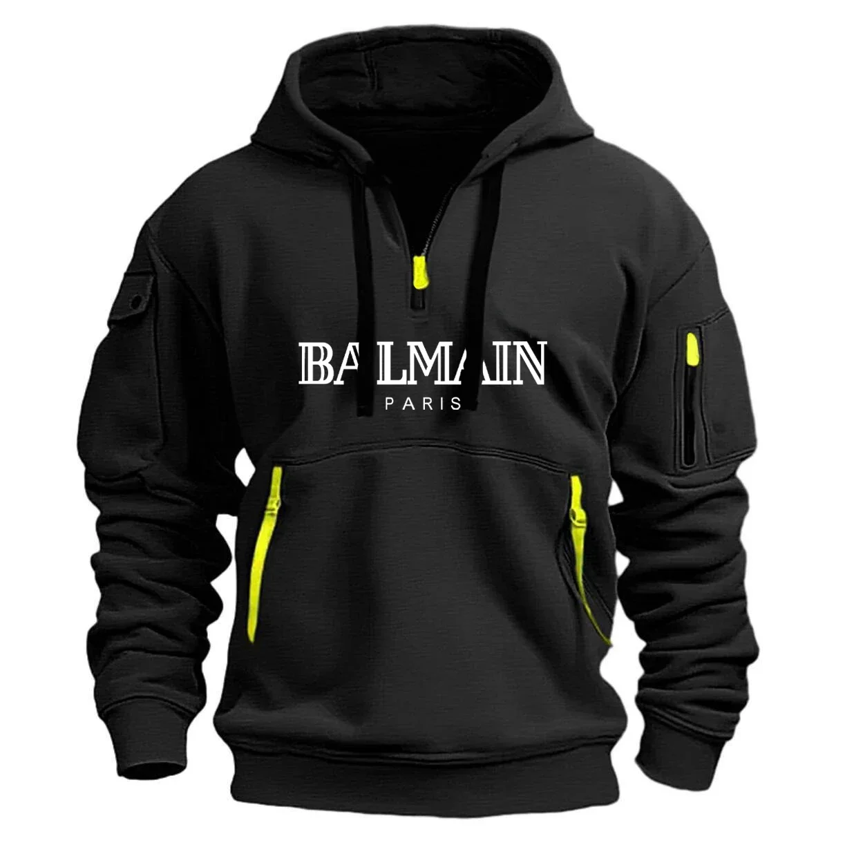 Spring and Autumn loose pullover men's hooded multi pocket sweatshirt printed hooded men's wool sweatshirt
Spring and Autumn loose pullover men's hooded multi pocket sweatshirt printed hooded men's wool sweatshirt