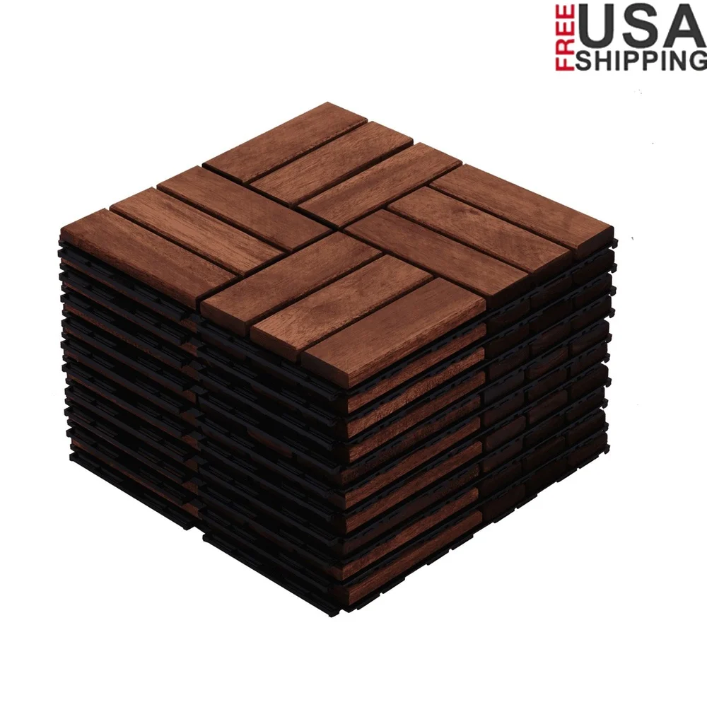 10PCS Acacia Wood Interlocking Deck Tiles Waterproof Outdoor Flooring Non-Slip Drainage Easy Installation Balcony Pool Garden
10PCS Acacia Wood Interlocking Deck Tiles Waterproof Outdoor Flooring Non-Slip Drainage Easy Installation Balcony Pool Garden