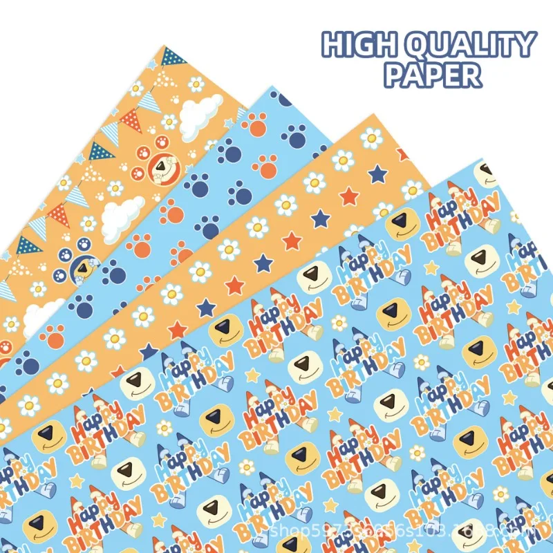Bluey Cartoon Wrapping Paper Birthday Gifts Decoration Paper Party Favor Gift Box Decoration Outer Wrapping Paper Bingo Sticker
Bluey Cartoon Wrapping Paper Birthday Gifts Decoration Paper Party Favor Gift Box Decoration Outer Wrapping Paper Bingo Sticker