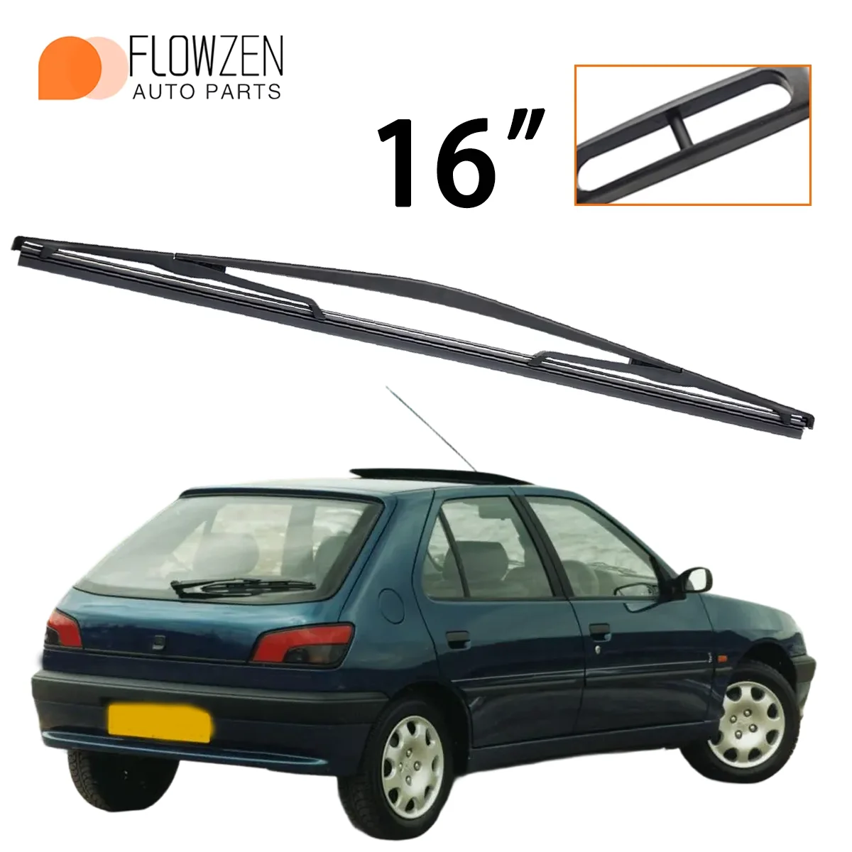 1PC 16" Rear Windshield Washer Wiper Applicable For Peugeot 306 Hatchback 1999-2003 Windscreen Wiper Blade Car Accessories
1PC 16" Rear Windshield Washer Wiper Applicable For Peugeot 306 Hatchback 1999-2003 Windscreen Wiper Blade Car Accessories