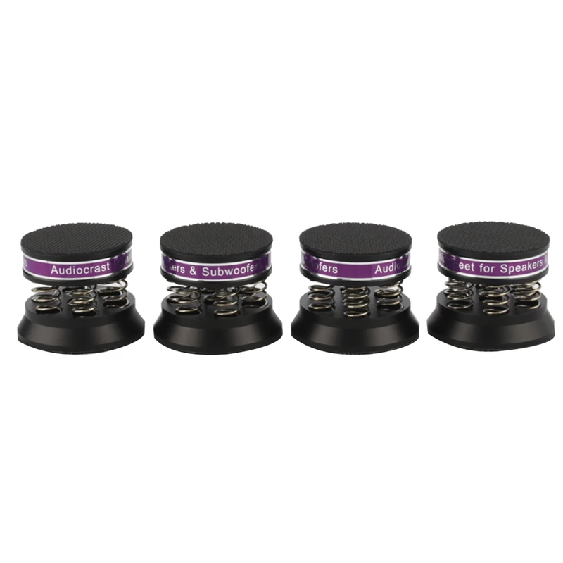 Audiocrast 4PCS Black Aluminum Spring Speaker Spikes Isolation Stand For Hifi Amplifier/Speaker/Turntable/Player
Audiocrast 4PCS Black Aluminum Spring Speaker Spikes Isolation Stand For Hifi Amplifier/Speaker/Turntable/Player