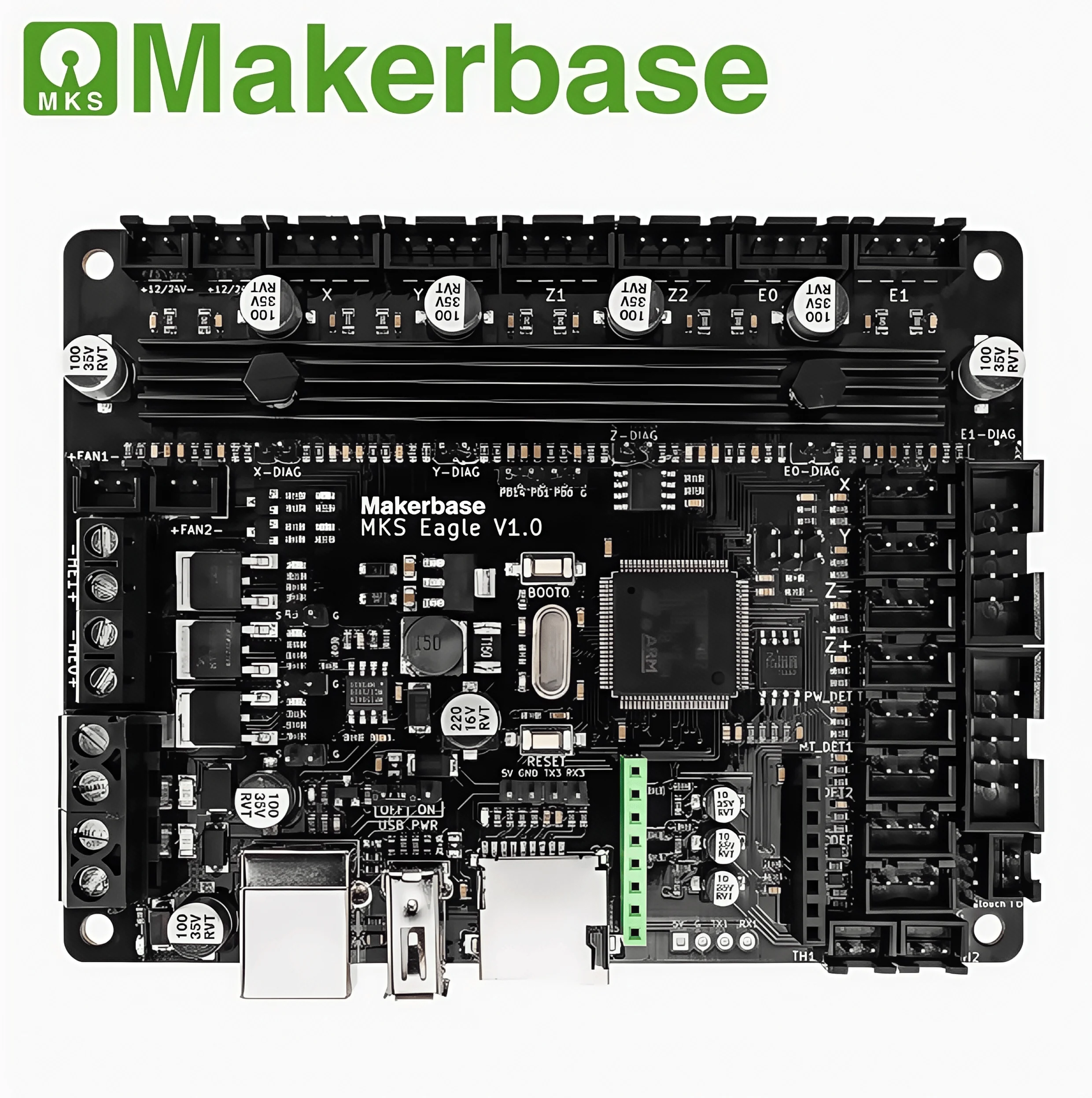 Makerbase MKS Eagle 3D printing motherboard UART can replace Robin Nano V3
Makerbase MKS Eagle 3D printing motherboard UART can replace Robin Nano V3