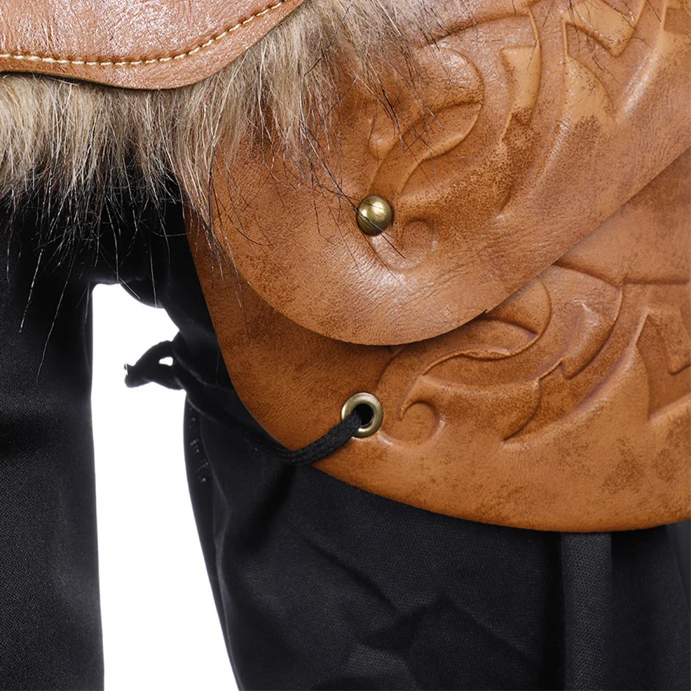 Мужской костюм викингов для косплея, средневековые наплечники, доспехи на плечо, мягкий прочный костюм из искусственной кожи на Хэллоуин, рыцарский наряд 
Мужской костюм викингов для косплея, средневековые наплечники, доспехи на плечо, мягкий прочный костюм из искусственной кожи на Хэллоуин, рыцарский наряд