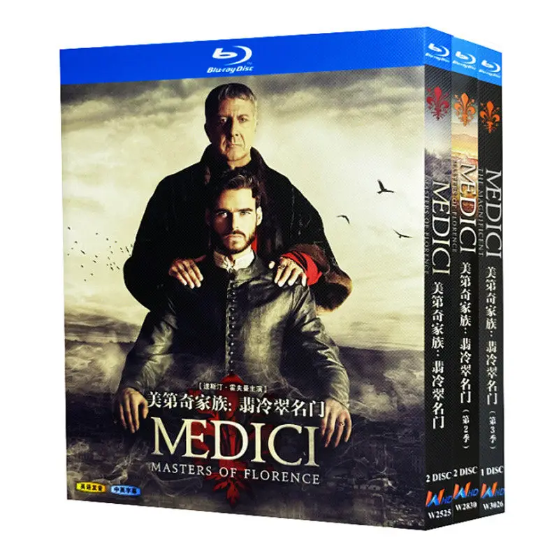 Blu-ray Ultra HD British TV Series Medici: Masters of Florence Seasons 1–3 Box Set
Blu-ray Ultra HD British TV Series Medici: Masters of Florence Seasons 1–3 Box Set