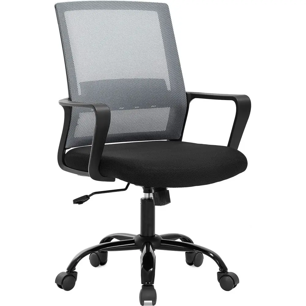 Ergonomic Desk Chair Swivel Rolling Computer Chair Executive Lumbar Support Task Mesh Chair Adjustable Stool or Women Men,Grey
Ergonomic Desk Chair Swivel Rolling Computer Chair Executive Lumbar Support Task Mesh Chair Adjustable Stool or Women Men,Grey