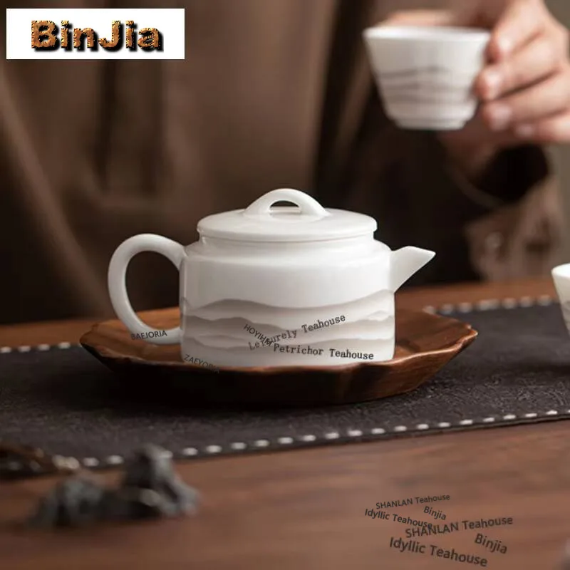 180ml Ink Wash Distant Hills Teapot Traditional Tea Infuser Pot Tea Maker Kettle With Ball Hole Dahongpao Tea Items Ornaments
180ml Ink Wash Distant Hills Teapot Traditional Tea Infuser Pot Tea Maker Kettle With Ball Hole Dahongpao Tea Items Ornaments