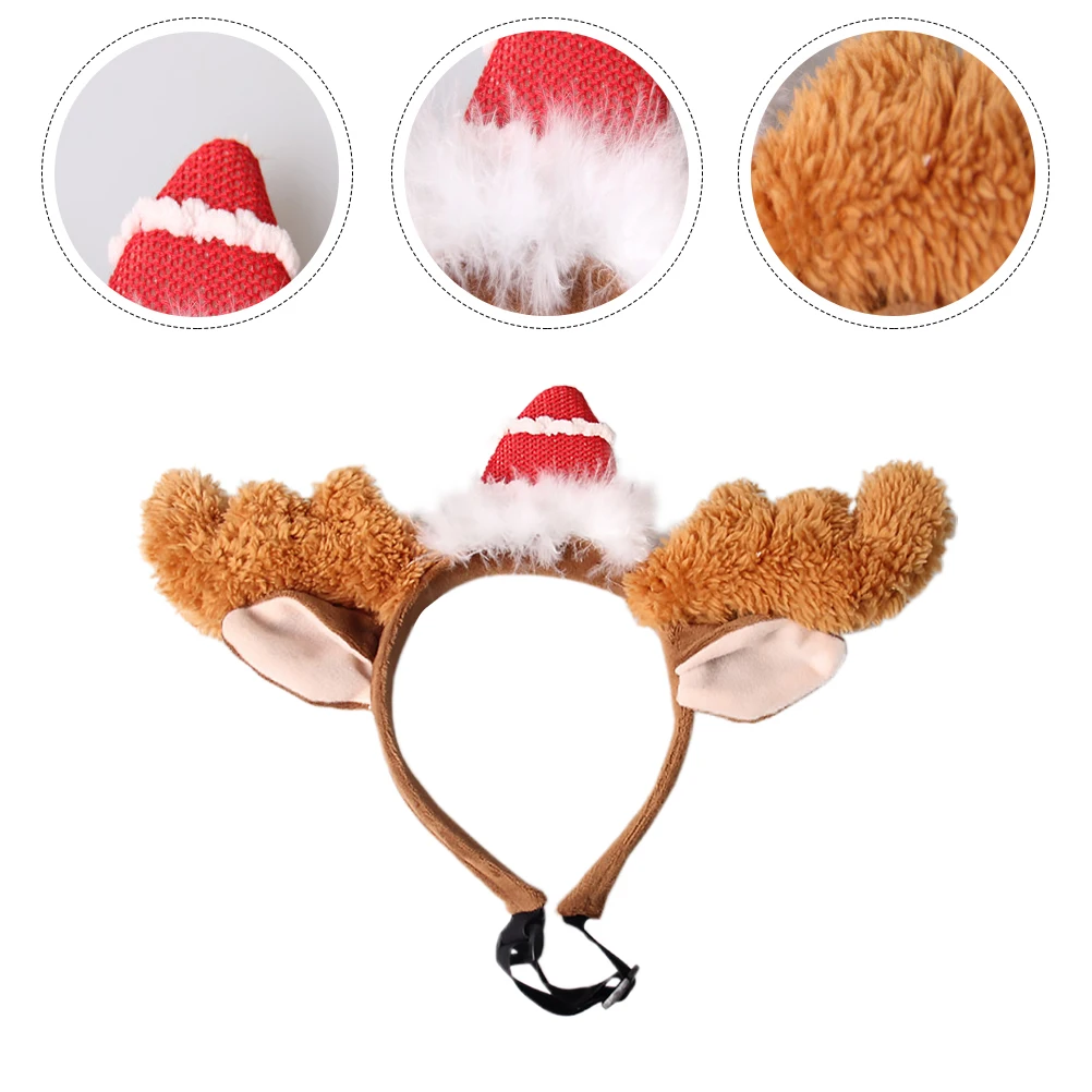 Cat Antler Headband Reindeer Antlers Cap Christmas Pet Costume Headwear Headbands Has Headgear
Cat Antler Headband Reindeer Antlers Cap Christmas Pet Costume Headwear Headbands Has Headgear