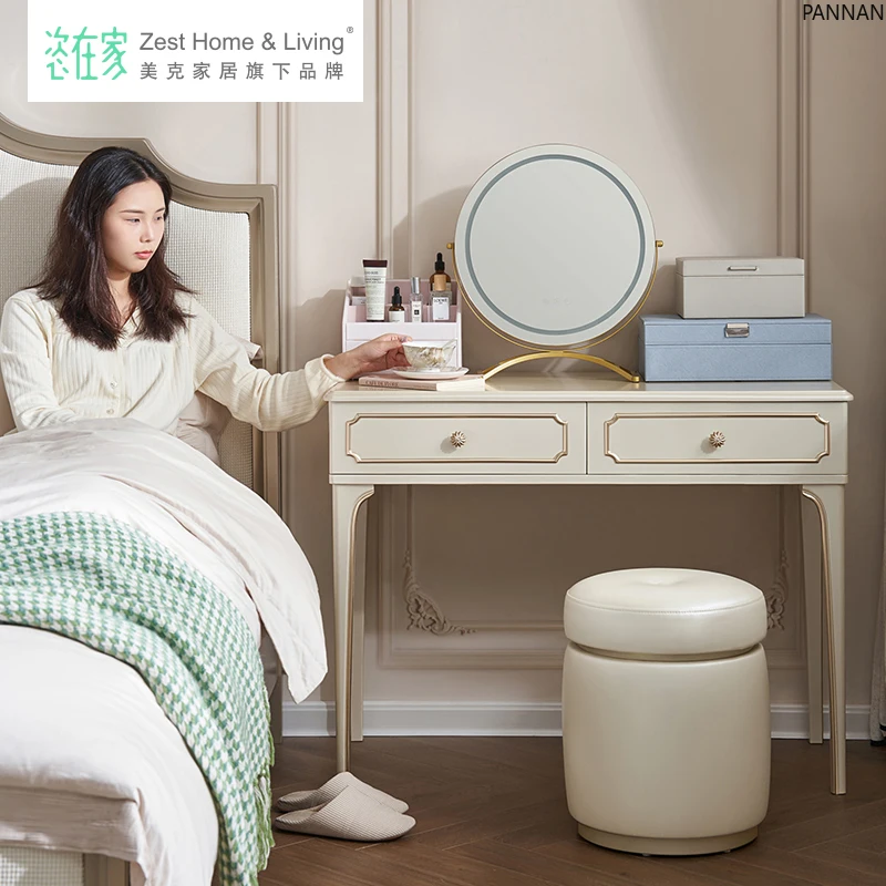 Light luxury dresser French master bedroom makeup table cream style dresser bedroom
Light luxury dresser French master bedroom makeup table cream style dresser bedroom