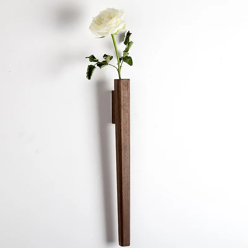 Nordic Minimalism Solid Wood Wall Vase Hydroponic Flower Plant Pot Bottle Chinese Traditional Zen Vases Home Wall Decoration
Nordic Minimalism Solid Wood Wall Vase Hydroponic Flower Plant Pot Bottle Chinese Traditional Zen Vases Home Wall Decoration