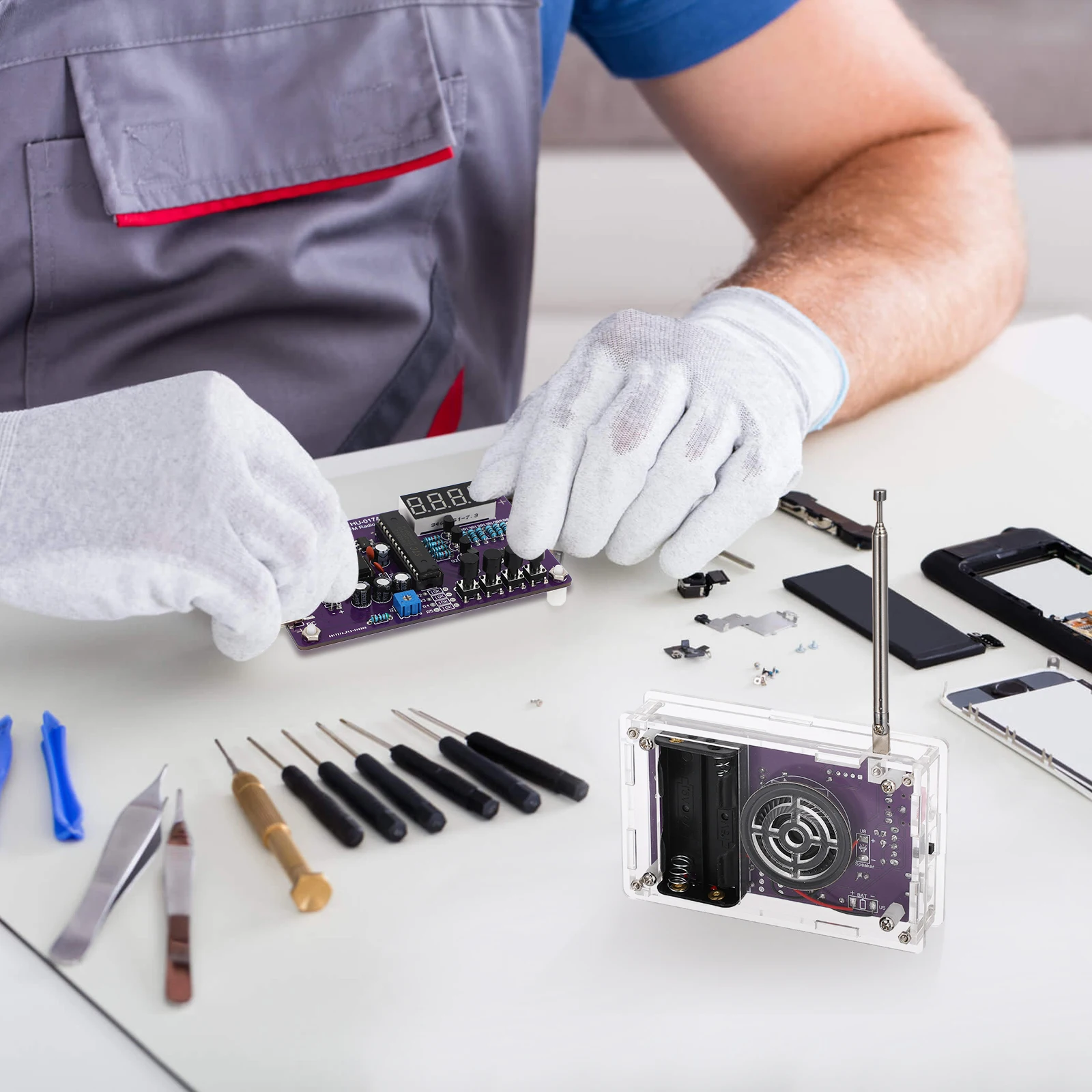 DIY Radio Assembly Kit FM Circuit Board Microcontroller Electronics Projects Soldering Practice Kits Plastic Stainless Steel
DIY Radio Assembly Kit FM Circuit Board Microcontroller Electronics Projects Soldering Practice Kits Plastic Stainless Steel