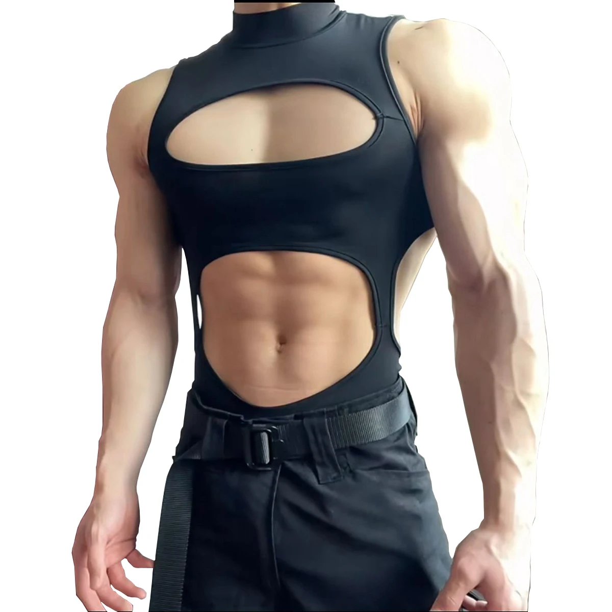 Bodysuit Tank Top Gothic Men Sexy Sleeveless Hollow out Backless Erotic Lingerie One-piece Playsuit Clubwear Streetwear
Bodysuit Tank Top Gothic Men Sexy Sleeveless Hollow out Backless Erotic Lingerie One-piece Playsuit Clubwear Streetwear