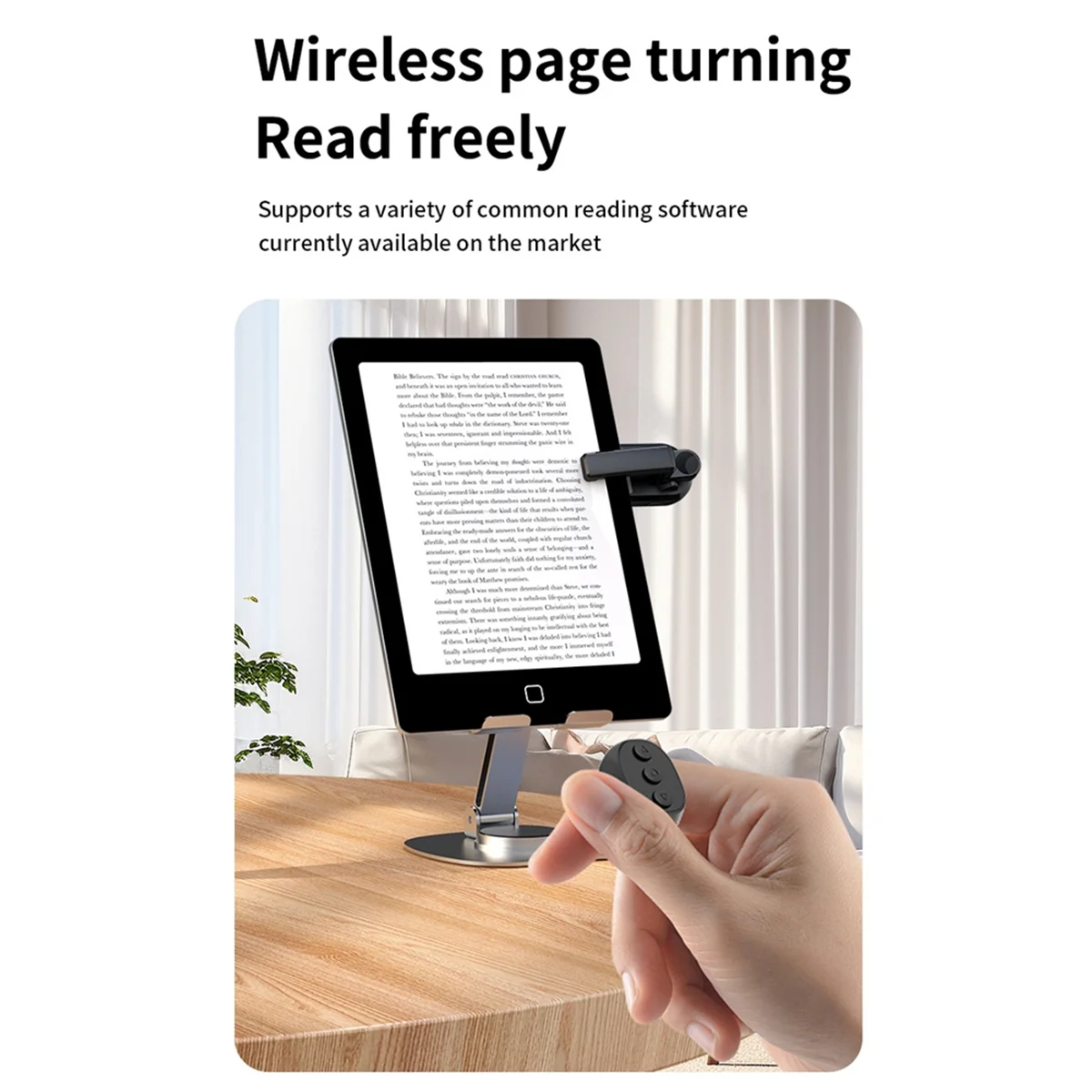 AA98 Remote Control Page Turner Camera Camcorder for EReaders+ Remote Control Extenders Black
AA98 Remote Control Page Turner Camera Camcorder for EReaders+ Remote Control Extenders Black