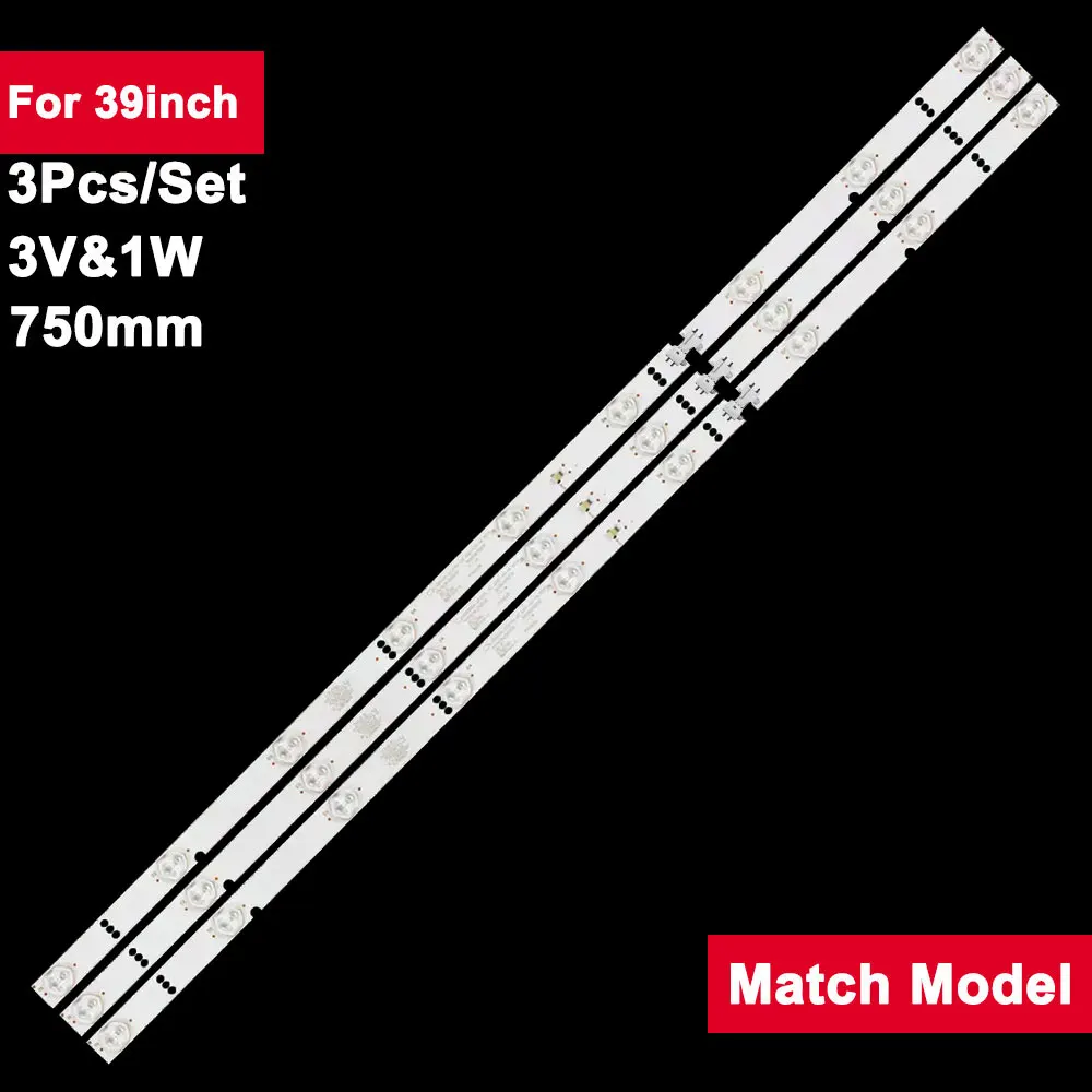3 Pcs/set 750mm TV LED Backlight Bar For 39inch TV KJ385D09-ZC21FG-02 9S1P 303KJ385031 9lamps Led Strip
3 Pcs/set 750mm TV LED Backlight Bar For 39inch TV KJ385D09-ZC21FG-02 9S1P 303KJ385031 9lamps Led Strip