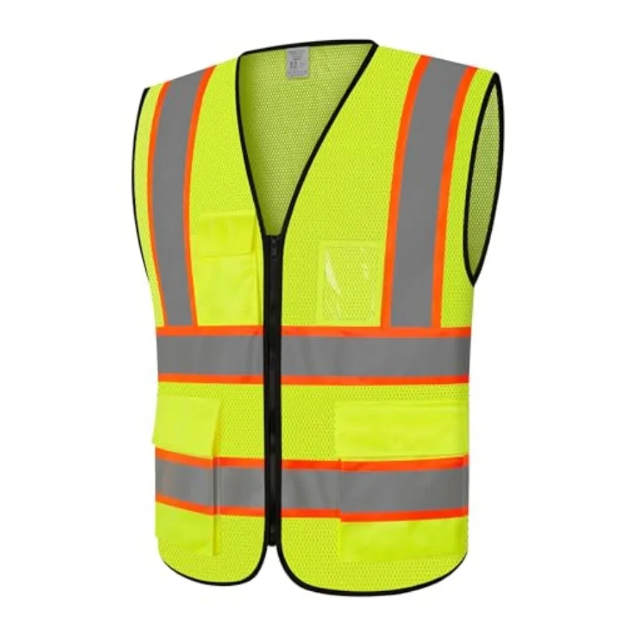 Construction Vest for Men Women, Hi Vis Safety Vest with Pockets, High Visibility Mesh Work Vest with Reflective Strips, ANSI C
Construction Vest for Men Women, Hi Vis Safety Vest with Pockets, High Visibility Mesh Work Vest with Reflective Strips, ANSI C