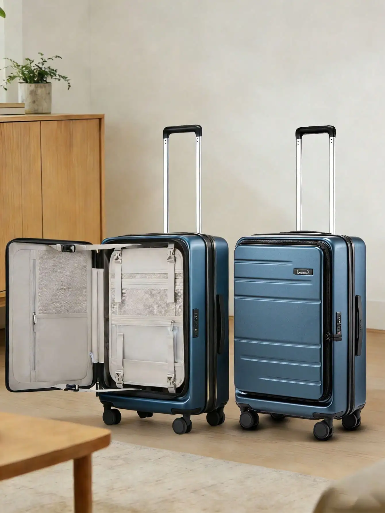 1pcs Luggage Top Opening, FLT Expandable Polycarbonate Hard Shell Suitcase With Wheels ( Blue, 24 Inch, 63L-70L)
1pcs Luggage Top Opening, FLT Expandable Polycarbonate Hard Shell Suitcase With Wheels ( Blue, 24 Inch, 63L-70L)