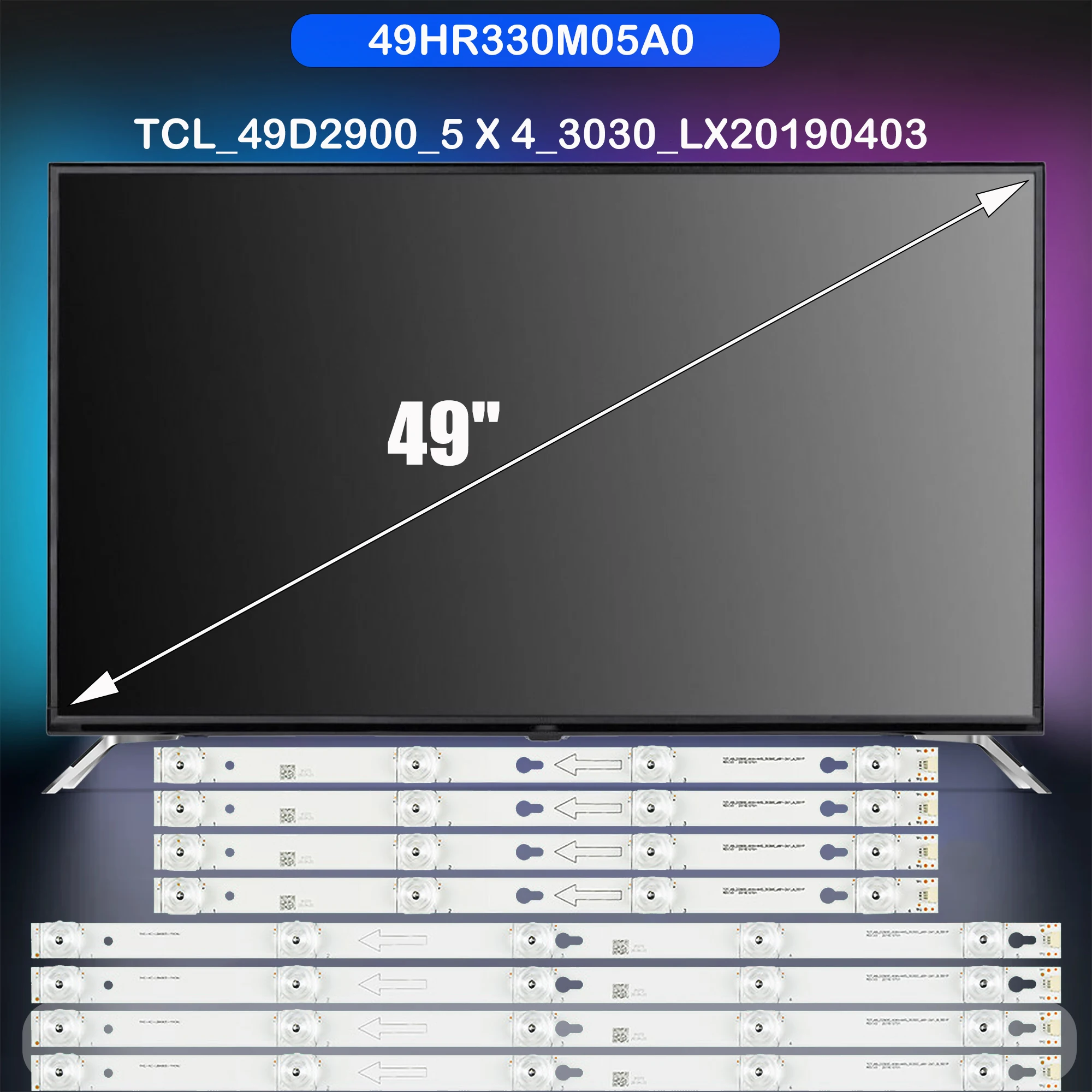 Полосы светодиодной подсветки для L49P1A-F D49A660U U49P6006 LE49D8600 D49A810 D49A620US D49A640U Y49G33 Y49P1A Y49G10 Y49G29 49A960C
Полосы светодиодной подсветки для L49P1A-F D49A660U U49P6006 LE49D8600 D49A810 D49A620US D49A640U Y49G33 Y49P1A Y49G10 Y49G29 49A960C