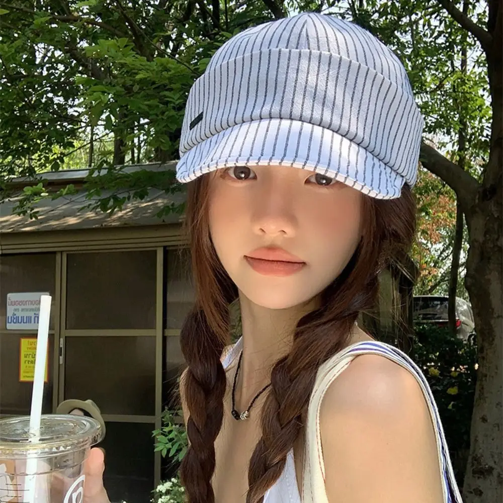 Japanese Korean Striped Peaked Caps Versatile Classic Strip Baseball Cap Casual Cloth Newsboy Hats Female
Japanese Korean Striped Peaked Caps Versatile Classic Strip Baseball Cap Casual Cloth Newsboy Hats Female