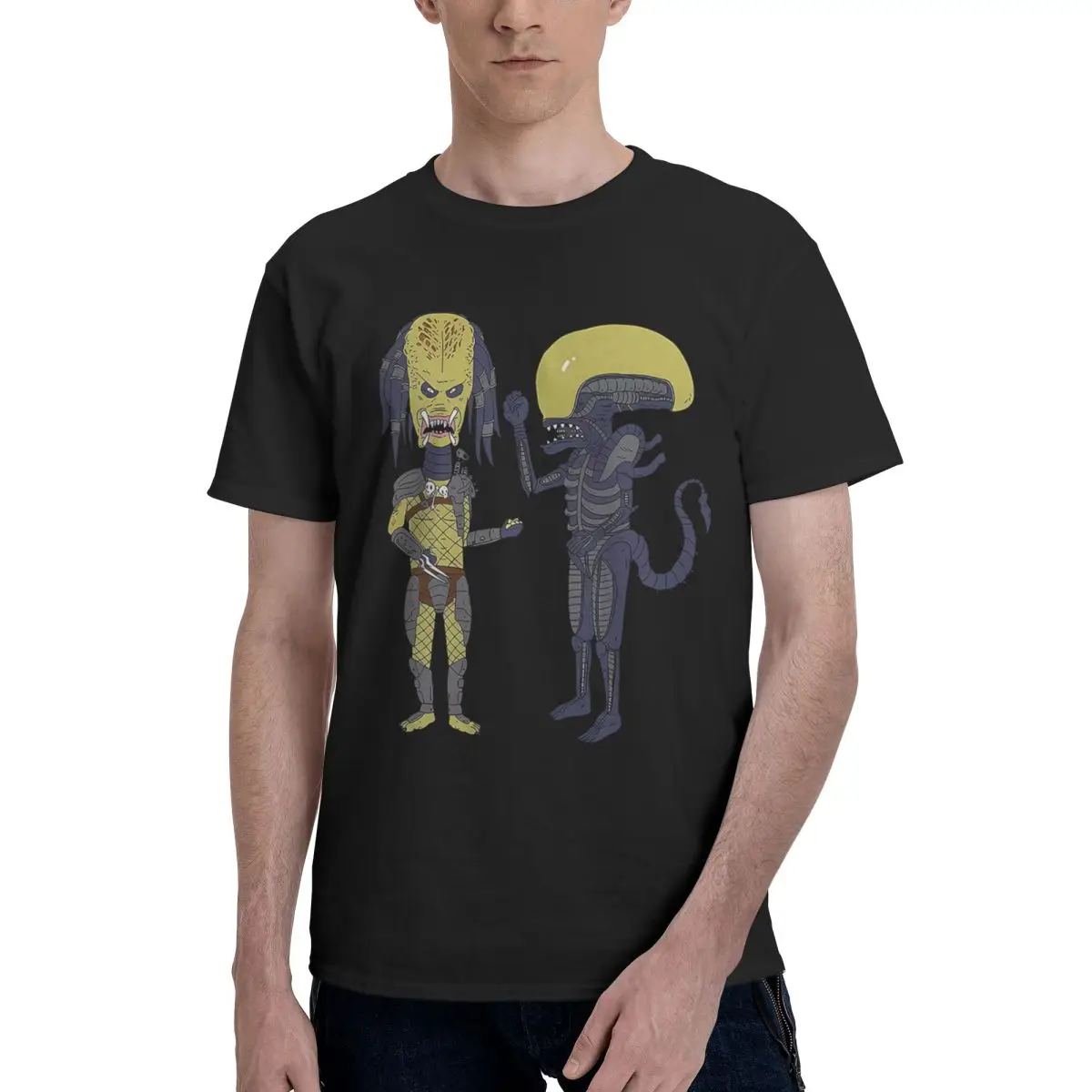 Alien Vs Predator X Beavis And Butthead Hunter And Xenomorph, повседневная дышащая удобная летняя забавная футболка из 100% хлопка
Alien Vs Predator X Beavis And Butthead Hunter And Xenomorph, повседневная дышащая удобная летняя забавная футболка из 100% хлопка