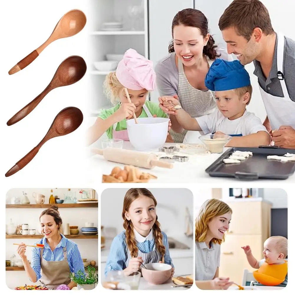 Деревянная ложка для супа, кухонные принадлежности для бара, деревянные принадлежности для меда, питья кофе, многоразовая коричневая ручка для еды, смешивания, перемешивания, приготовления пищи
Деревянная ложка для супа, кухонные принадлежности для бара, деревянные принадлежности для меда, питья кофе, многоразовая коричневая ручка для еды, смешивания, перемешивания, приготовления пищи