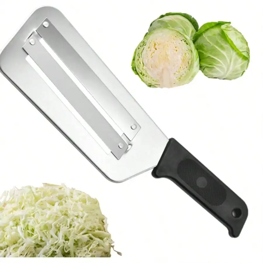 2pcsDouble-Blade Vegetable Slicer And Shredder, Cabbage Shredder, Peeler, Multi-Functional Slicing And Shredding Tool For The Kitchen
2pcsDouble-Blade Vegetable Slicer And Shredder, Cabbage Shredder, Peeler, Multi-Functional Slicing And Shredding Tool For The Kitchen