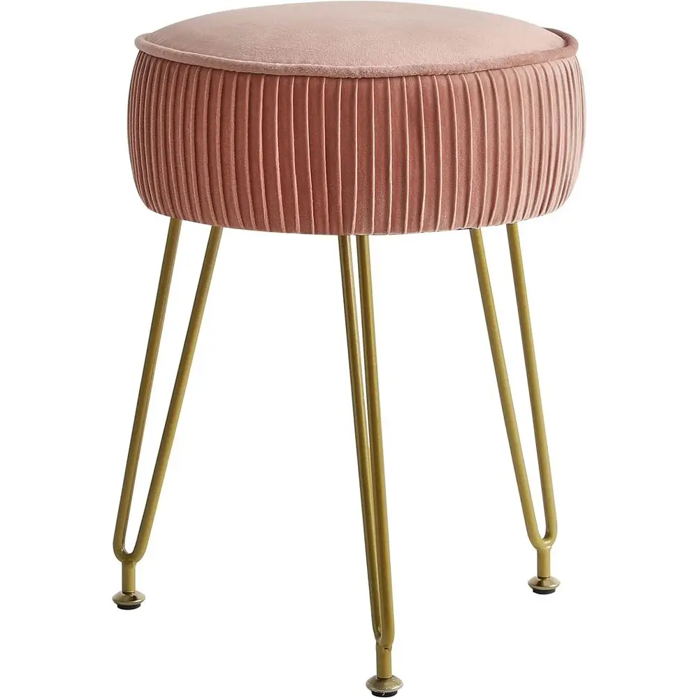 Velvet Round ootrest Ottoman, Makeup Vanity Stool Side Table, Velvet Dring Table Seat, Pou Couch Stool, n Steel Legs, Pink -30P
Velvet Round ootrest Ottoman, Makeup Vanity Stool Side Table, Velvet Dring Table Seat, Pou Couch Stool, n Steel Legs, Pink -30P