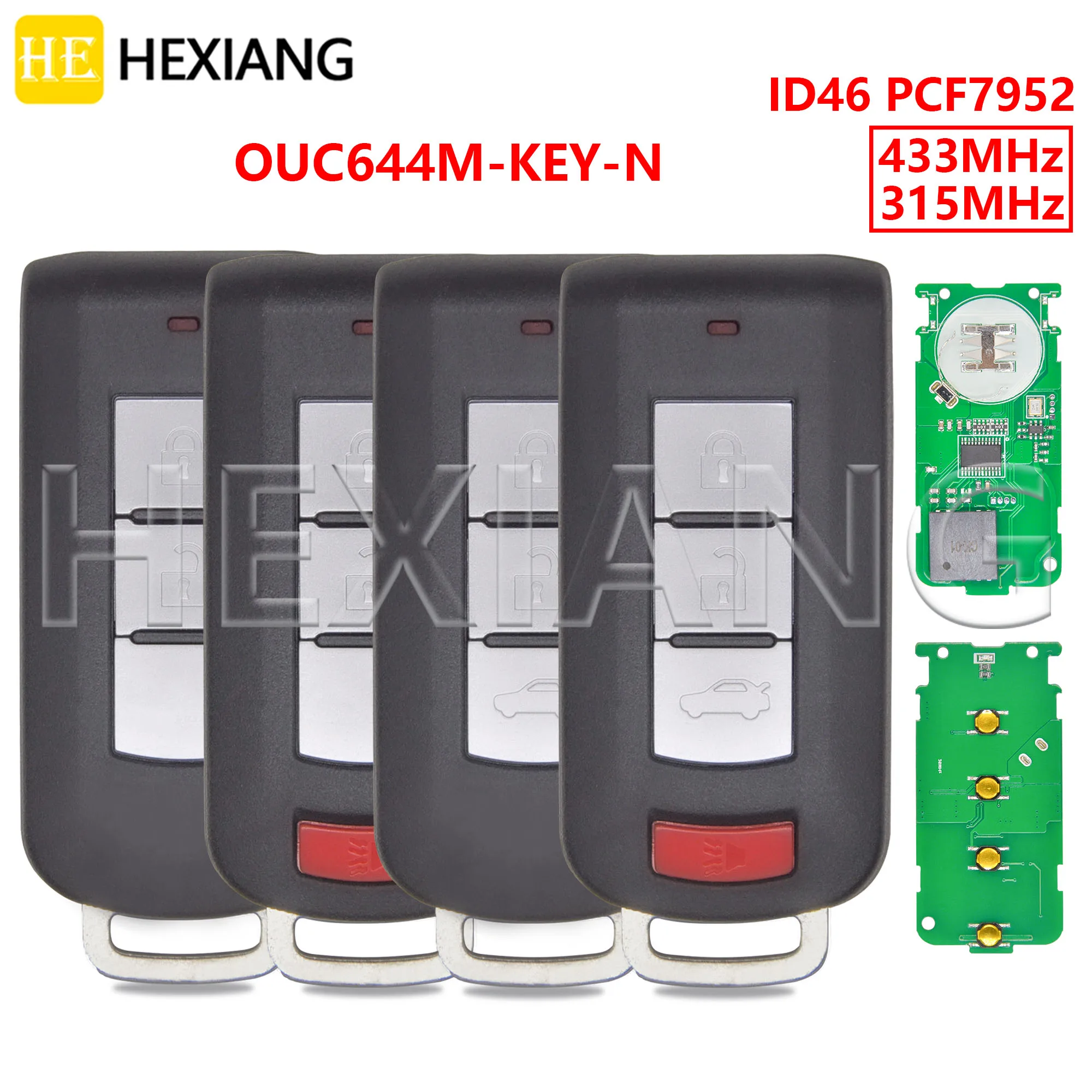 DR OUC644M-KEY-N 315/433MHz ID46 PCF7952 Keyless Go Car Remote Key For Mitsubishi Lancer Outlander Pajero Shogun ASX Galant RVR
DR OUC644M-KEY-N 315/433MHz ID46 PCF7952 Keyless Go Car Remote Key For Mitsubishi Lancer Outlander Pajero Shogun ASX Galant RVR