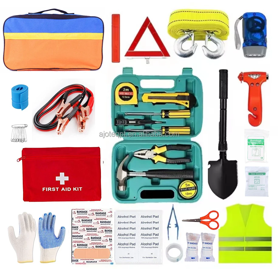 Auto Truck Vehicle Emergency Bag Safety Assistance Kit with First Aid Car Kit for Self-driving Travel
Auto Truck Vehicle Emergency Bag Safety Assistance Kit with First Aid Car Kit for Self-driving Travel