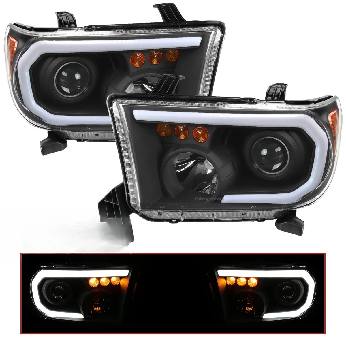 Black Projector Headlights Fits 2007-2013 Toyota Tundra 08-17 Sequoia LED Signal
Black Projector Headlights Fits 2007-2013 Toyota Tundra 08-17 Sequoia LED Signal
