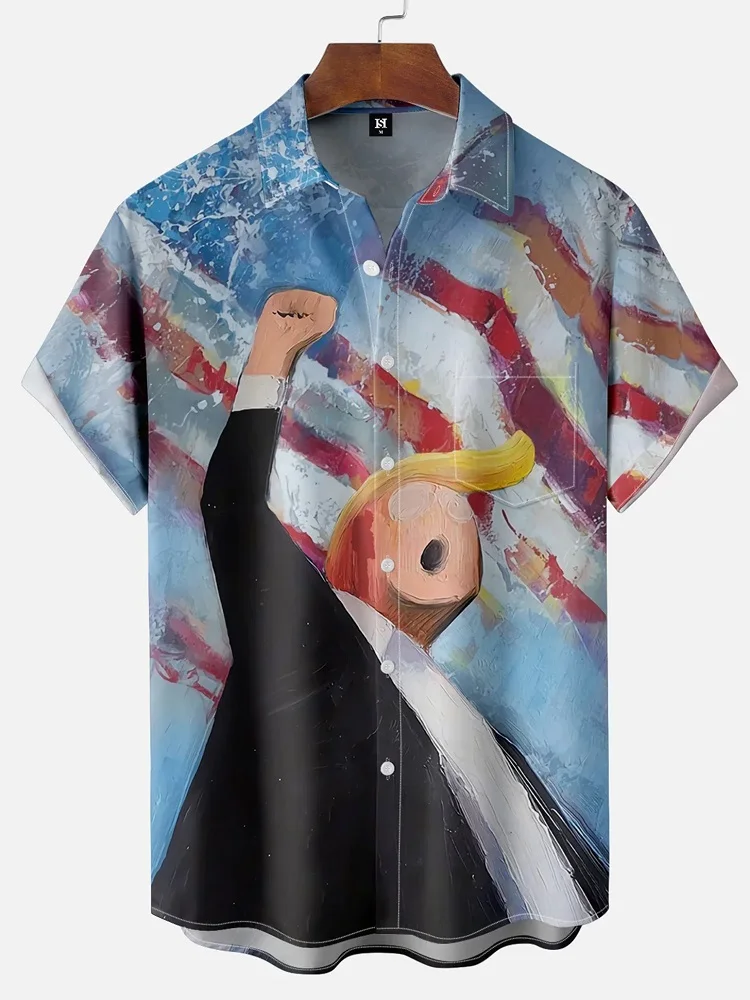 American Flag Graphic Hawaiian Shirts For Men Women Funny 3D Print Blouse Summer Button T-Shirt Short Sleeve Oversized Lapel Top
American Flag Graphic Hawaiian Shirts For Men Women Funny 3D Print Blouse Summer Button T-Shirt Short Sleeve Oversized Lapel Top