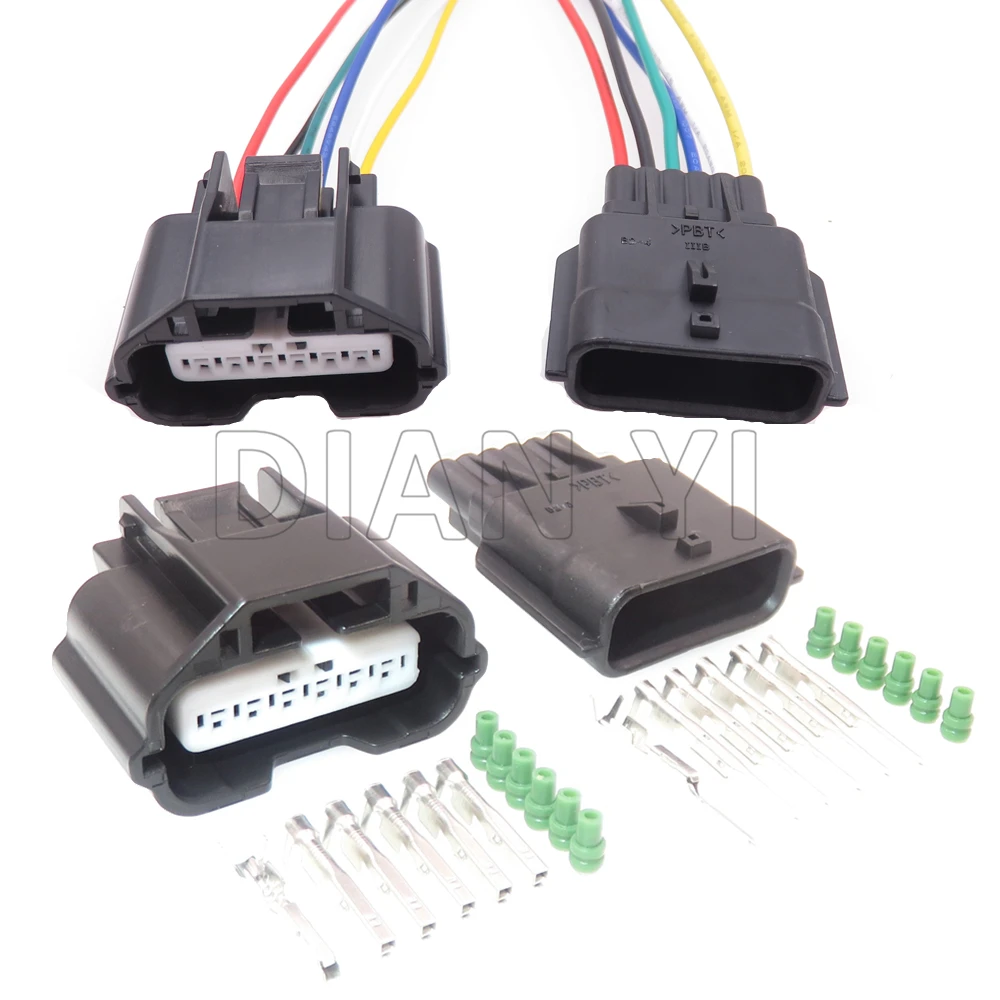 1 Set 6 Way Starter Car Air Flowmeter Cable Harness Plug For Nissan 7283-8850-30 7282-8850-30 Car Low Power Waterproof Socket
1 Set 6 Way Starter Car Air Flowmeter Cable Harness Plug For Nissan 7283-8850-30 7282-8850-30 Car Low Power Waterproof Socket