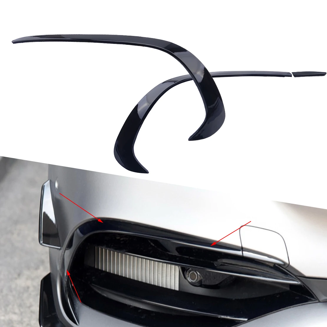 1 Pair Front Bumper Splitter Spoiler Canards Black Fit For Benz A Class W176 A180 A200 A220 A250 AMG A45 2016 2017 2018
1 Pair Front Bumper Splitter Spoiler Canards Black Fit For Benz A Class W176 A180 A200 A220 A250 AMG A45 2016 2017 2018