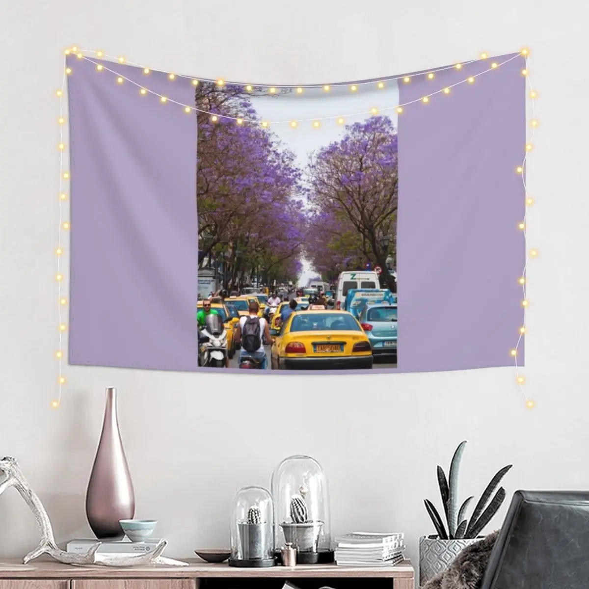 Greece. Athens. Busy street of Jacaranda trees. Tapestry Wall Hanging Wall Wallpapers Home Decor Tapestry
Greece. Athens. Busy street of Jacaranda trees. Tapestry Wall Hanging Wall Wallpapers Home Decor Tapestry