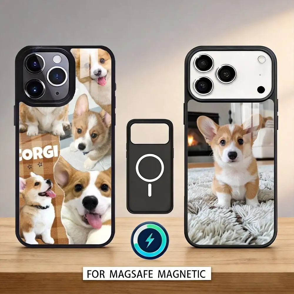 Corgi Pet Cute Dog Phone Case Magnetic For iPhone17 16 15 14 13 12 Pro Max For Magsafe Wireless Charging Cover
Corgi Pet Cute Dog Phone Case Magnetic For iPhone17 16 15 14 13 12 Pro Max For Magsafe Wireless Charging Cover
