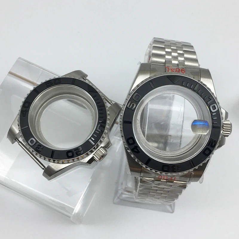 40mm Silvery NH35 case Jubilee Bracelet Sliding lock buckle sapphire for Seiko nh36 Miyota 8215 movement 28.5mm Dial yacht Mod
40mm Silvery NH35 case Jubilee Bracelet Sliding lock buckle sapphire for Seiko nh36 Miyota 8215 movement 28.5mm Dial yacht Mod
