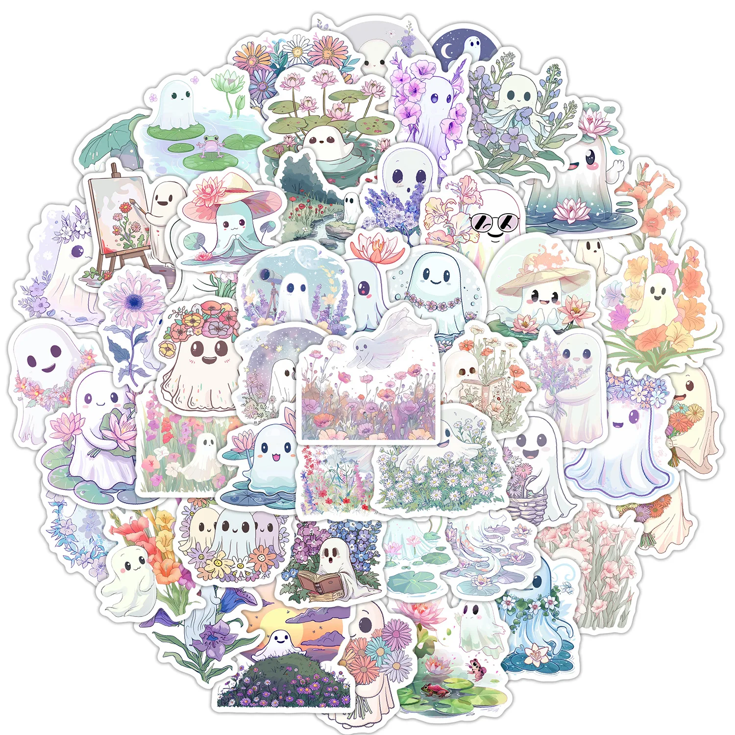 10/50PCS Flowers Graffiti Stickers Cute White Ghost Graffiti Halloween Gift Kids Toys DIY Decoration Laptop Guitar Bike Decals
10/50PCS Flowers Graffiti Stickers Cute White Ghost Graffiti Halloween Gift Kids Toys DIY Decoration Laptop Guitar Bike Decals