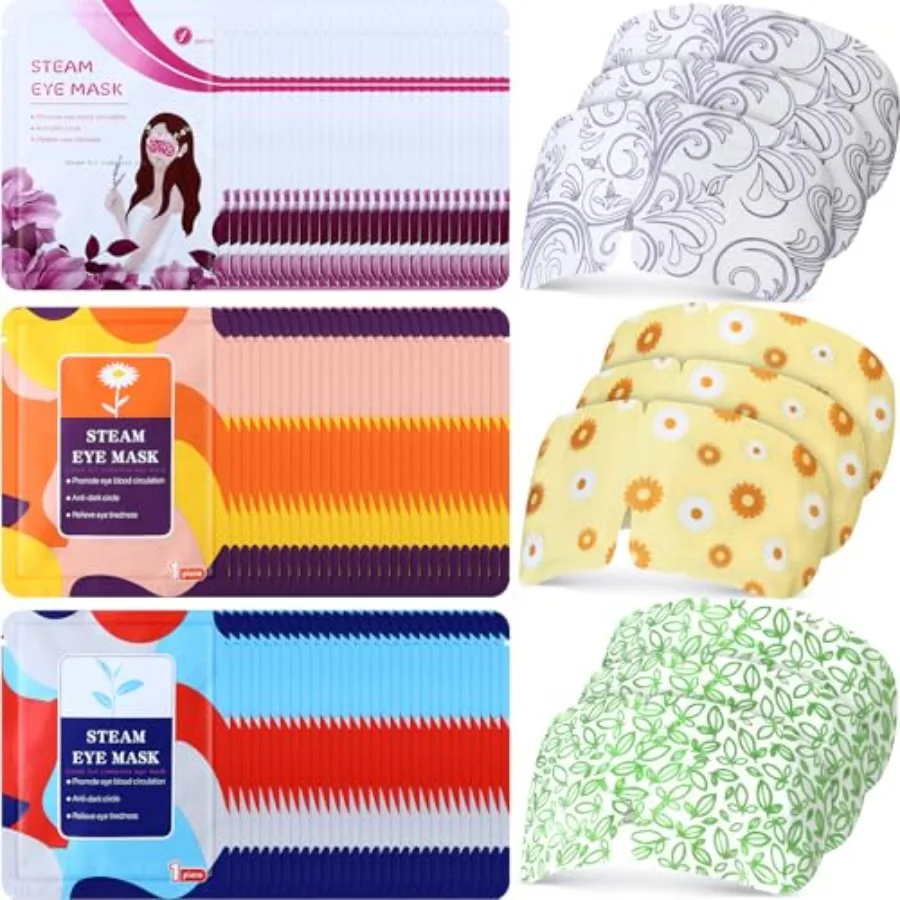 Packs Steam Eye Mask Disposable Self Heating Eye Mask for Dry Eyes Spa Warm Sleep for Home Office Travel Eyestrain Relieve
Packs Steam Eye Mask Disposable Self Heating Eye Mask for Dry Eyes Spa Warm Sleep for Home Office Travel Eyestrain Relieve