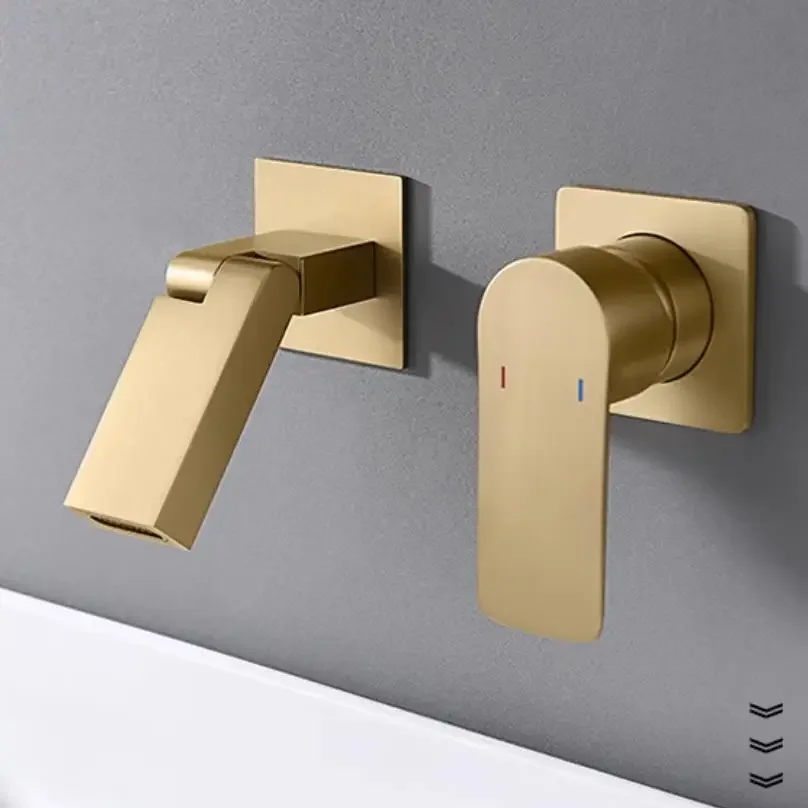 Brushed gold gunmetal gray Black Basin Faucet Wall Mounted Bathtub Bathroom Faucet Single Handle Mixer Tap Torneira
Brushed gold gunmetal gray Black Basin Faucet Wall Mounted Bathtub Bathroom Faucet Single Handle Mixer Tap Torneira