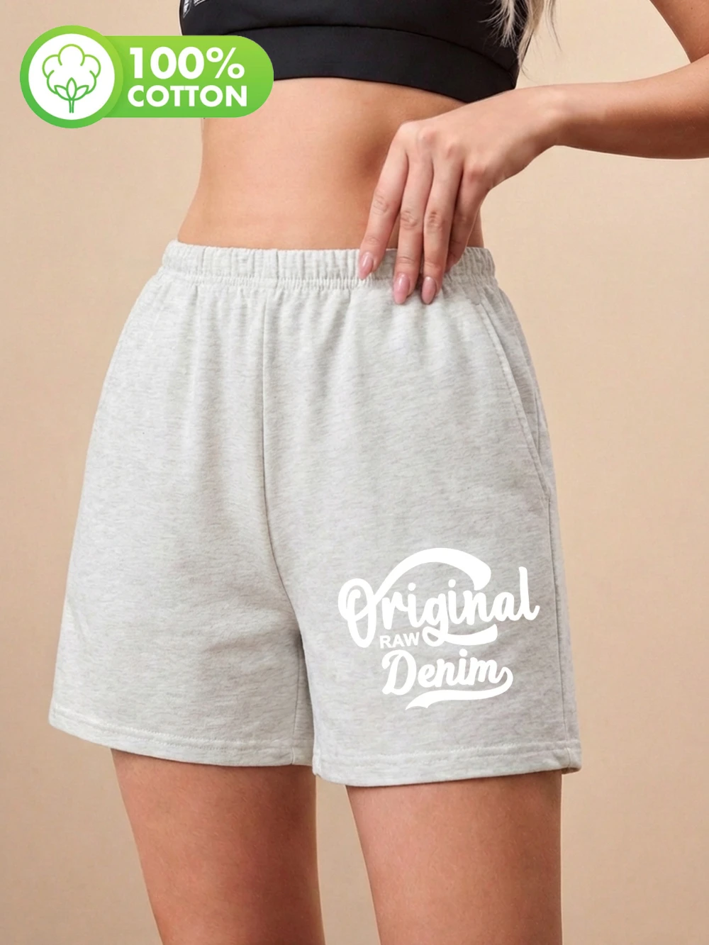 Spring and Summer Women'S Cargo Shorts in Denim Original Raw Denim Print Made of Pure Stylish Casual and Versatile
Spring and Summer Women'S Cargo Shorts in Denim Original Raw Denim Print Made of Pure Stylish Casual and Versatile
