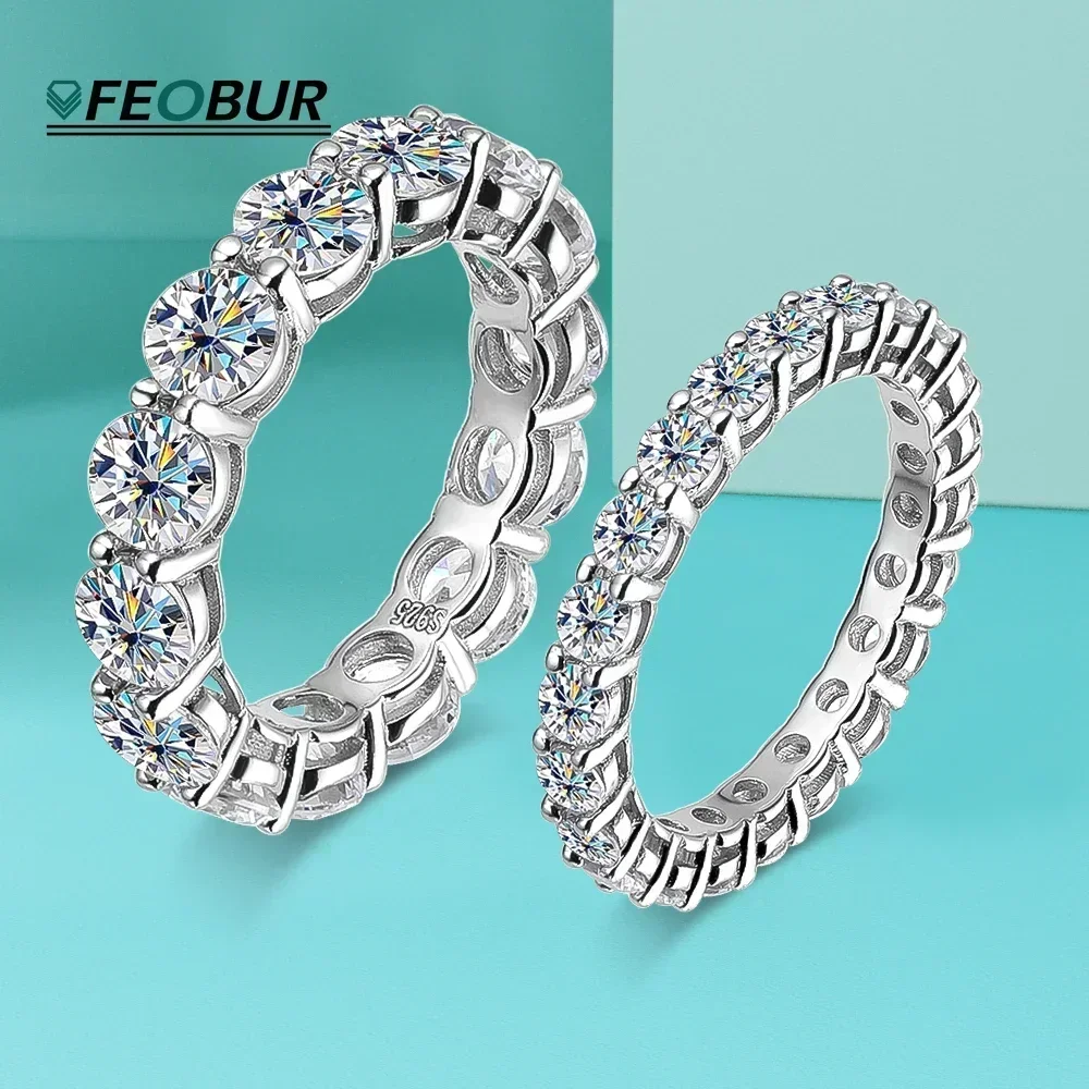 3mm 5mm D Color Moissanite Full Eternity Ring Engagement Wedding Band with GRA 925 Sterling Silver Rings for Women Fine Jewelry
3mm 5mm D Color Moissanite Full Eternity Ring Engagement Wedding Band with GRA 925 Sterling Silver Rings for Women Fine Jewelry