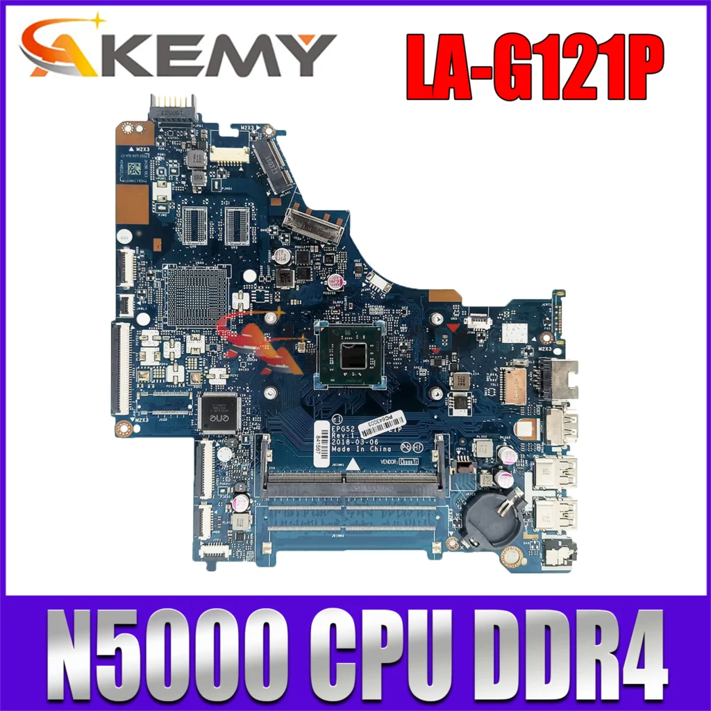For HP 15-BS Laptop motherboard LA-G121P Celeron N4000 L24004-501 SR3S1 DDR4 Notebook Mainboard 100% Tested OK
For HP 15-BS Laptop motherboard LA-G121P Celeron N4000 L24004-501 SR3S1 DDR4 Notebook Mainboard 100% Tested OK