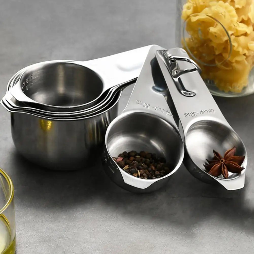 Food-grade Stainless Steel Measuring Spoons Easy to Use Measuring Cup Stainless Steel Measuring Cup Set for Cooking Precise
Food-grade Stainless Steel Measuring Spoons Easy to Use Measuring Cup Stainless Steel Measuring Cup Set for Cooking Precise