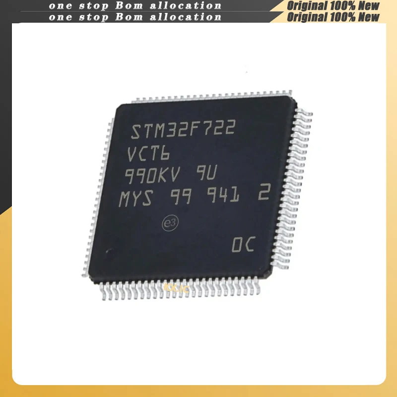 2 шт./лот STM32F722VCT6 STM32F722V M32FVCT6 LQFP-100 в наличии, новый оригинальный
2 шт./лот STM32F722VCT6 STM32F722V M32FVCT6 LQFP-100 в наличии, новый оригинальный