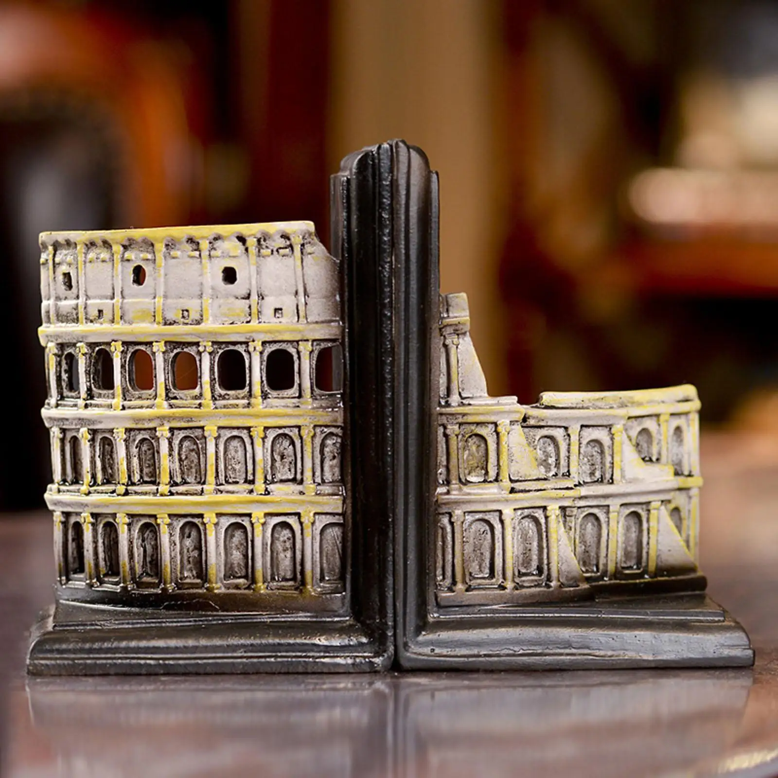 2x Decorative Bookends Book Stoppers Organizer Resin Book Ends Bookends of The Colosseum for Women Men Video Games Magazines
2x Decorative Bookends Book Stoppers Organizer Resin Book Ends Bookends of The Colosseum for Women Men Video Games Magazines