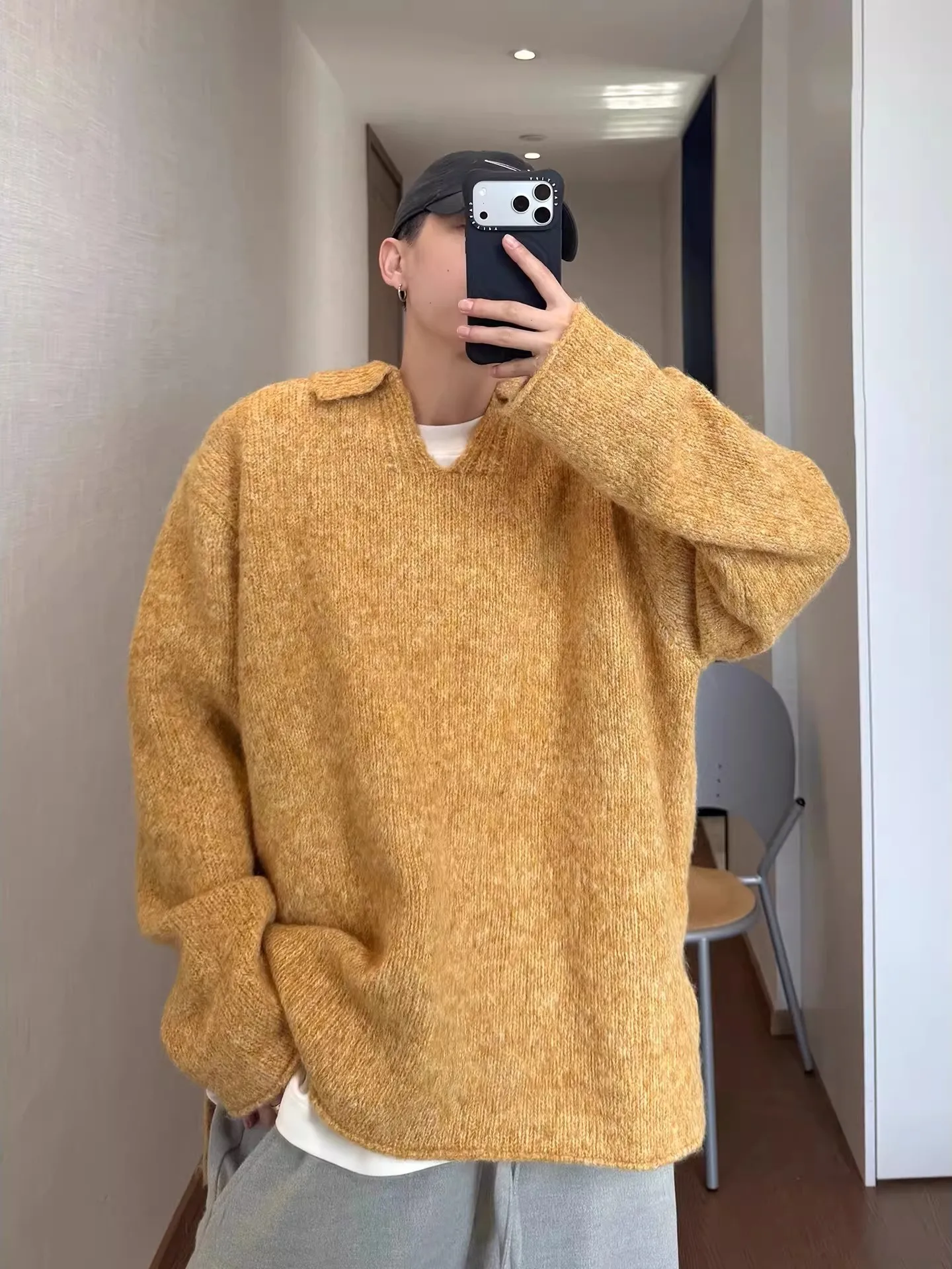 plus Size American Retro Soft V-Ne Men's Knitwear Winter New Lazy Sle oulder Drop Netie Loose Fit Long Sve Sweater
plus Size American Retro Soft V-Ne Men's Knitwear Winter New Lazy Sle oulder Drop Netie Loose Fit Long Sve Sweater